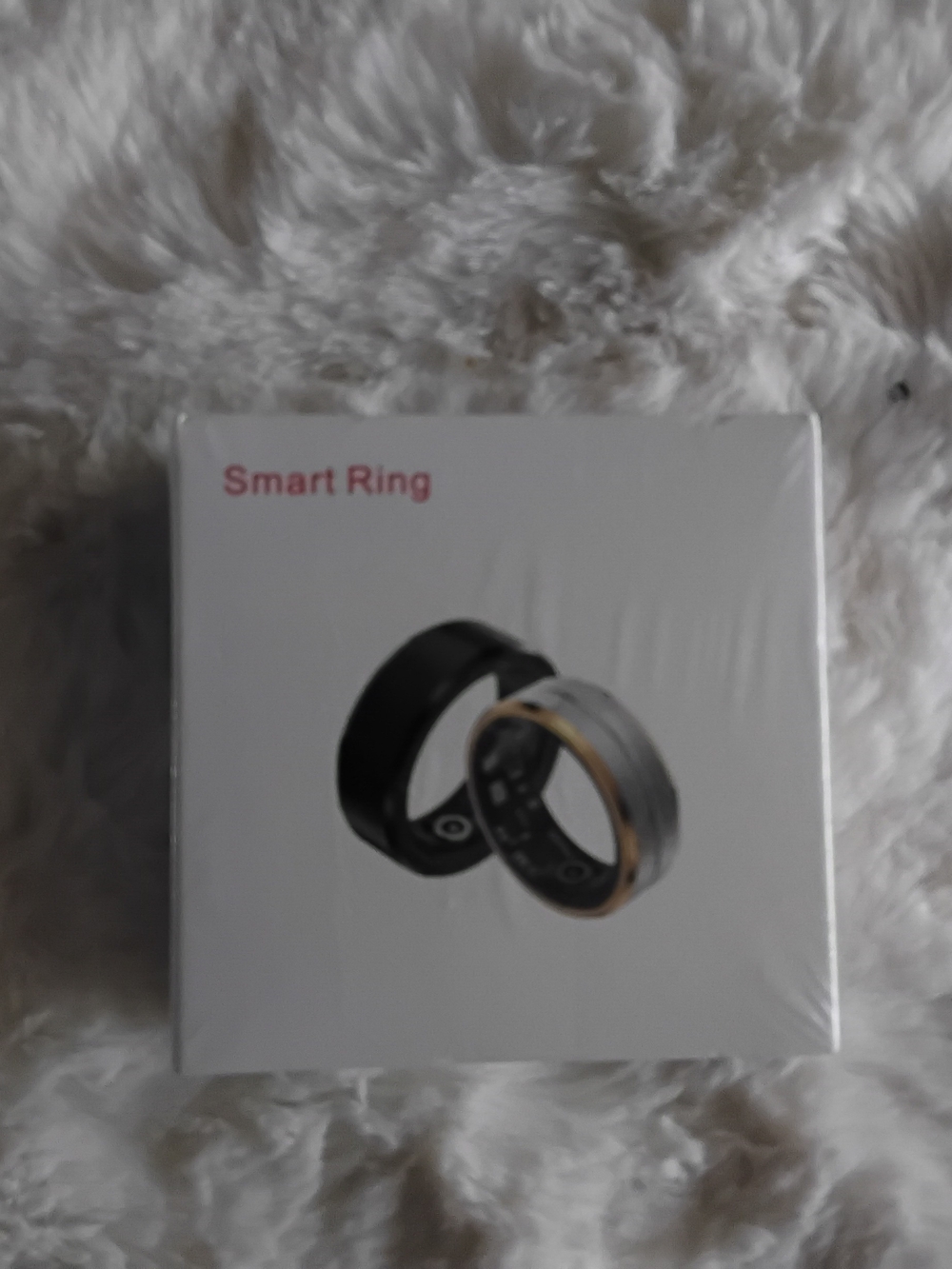 Smart Ring Wireless Fitness & Notification Ring - Black and Silver